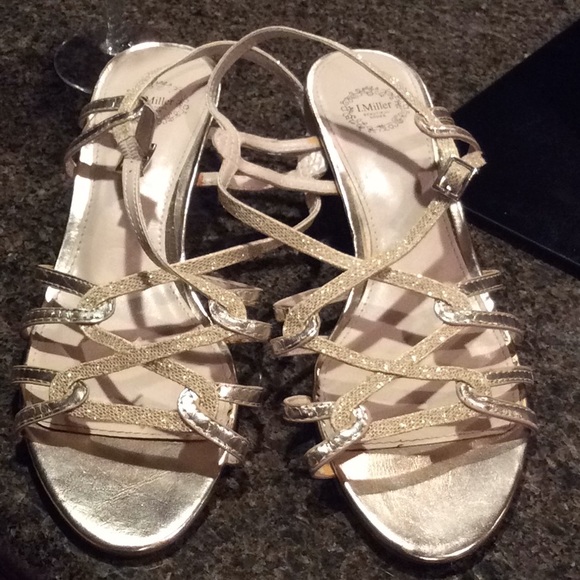 I.MILLER SANDALS/flats GOLD ELEGANT SUMMER - Picture 7 of 8